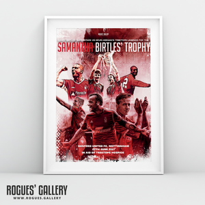 The Samantha Birtles Trophy 2021 concept poster Garry Birtles Robbo Andy Reid Des Walker Michael Dawson Chris Cohen A3 print