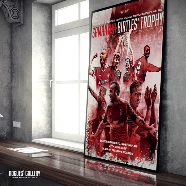 The Samantha Birtles Trophy 2021 concept poster Garry Birtles Robbo Andy Reid Des Walker Michael Dawson Chris Cohen A1 print