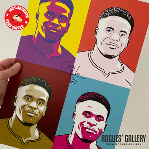 Brice Samba Nottingham Forest French goalkeeper #GetBehindTheLads Rogues' Gallery A3 pop art