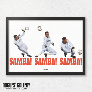 Brice Samba penalty shoot out saves Nottingham Forest play offs A3 print