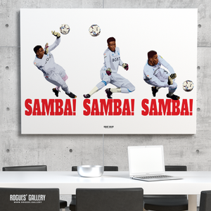 Brice Samba penalty shoot out saves Nottingham Forest memorabilia play offs signed poster