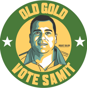 Samit Patel Cricketer Notts all rounder old gold beer mats #GetBehindTheLads