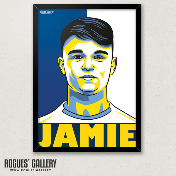 Jamie Shackleton Leeds United Elland Road LUFC midfield A3 art print