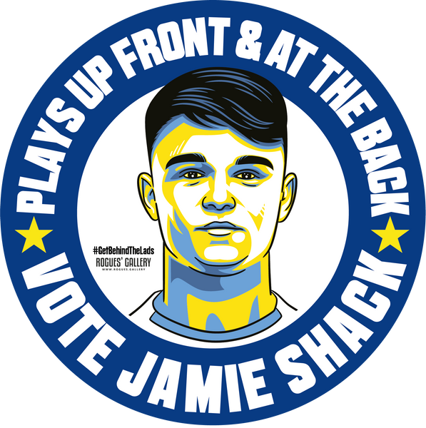 Jamie Shackleton Leeds United midfielder stickers Vote #GetBehindTheLads