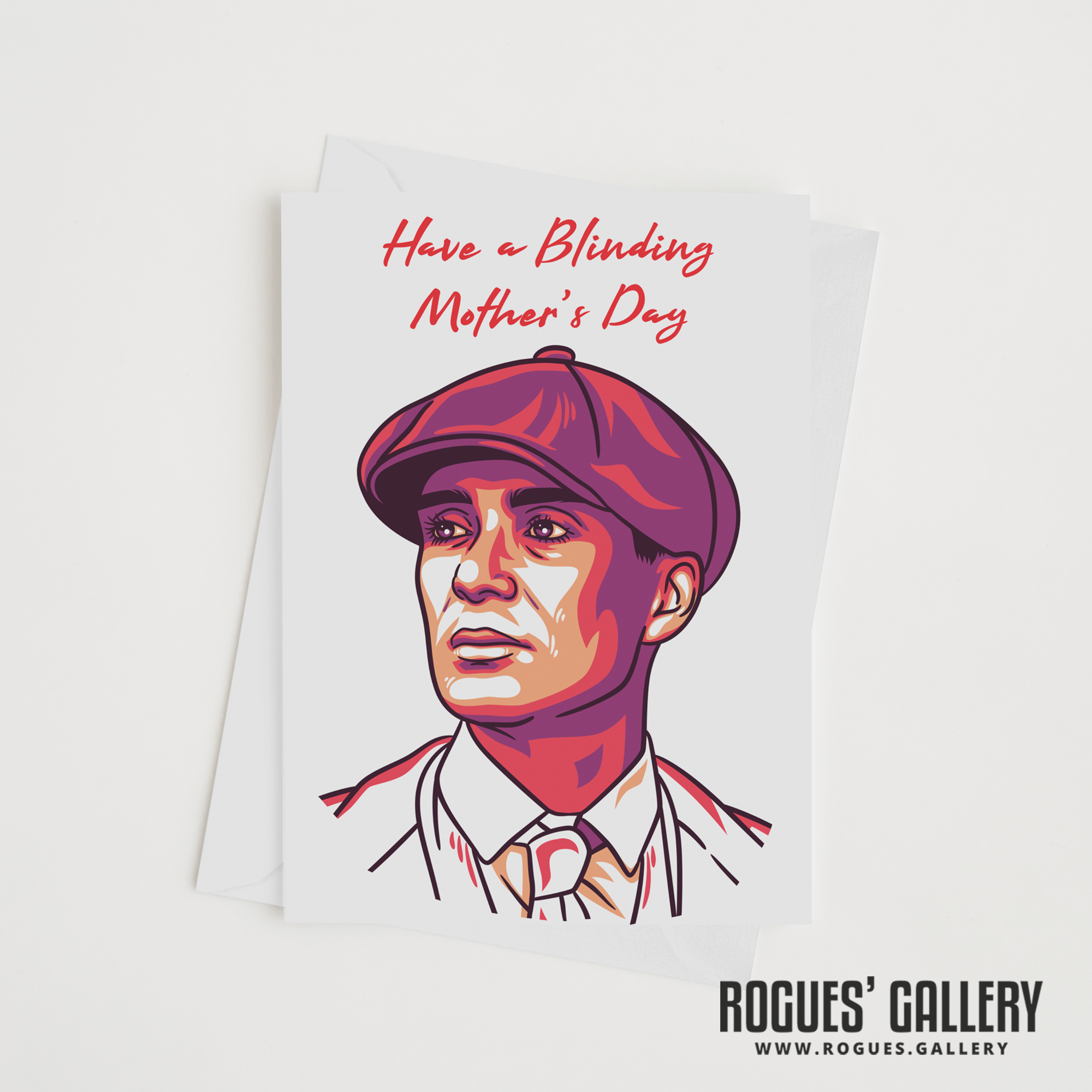 Peaky Blinders Thomas Shelby Mother's Day card BBC TV Birmingham Gangster period drama