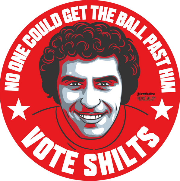 Peter Shilton Nottingham Forest Keeper Deluxe stickers Vote Shilts #GetBehindTheLads