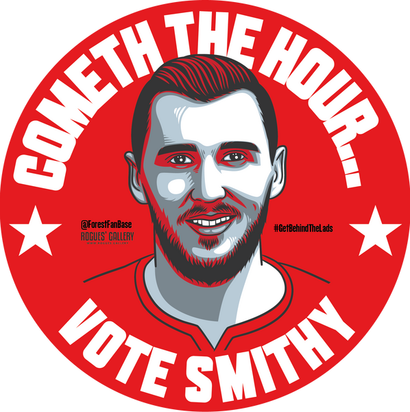 Jordan Smith goalkeeper Nottingham Forest stickers Vote #GetBehindTheLads