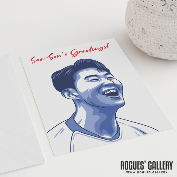 Son Heung-min see-son's greetings greeting card Spurs winger THFC Tottenham Hotspur