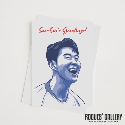 Son Heung-min see-son's greetings greeting card Spurs winger THFC 