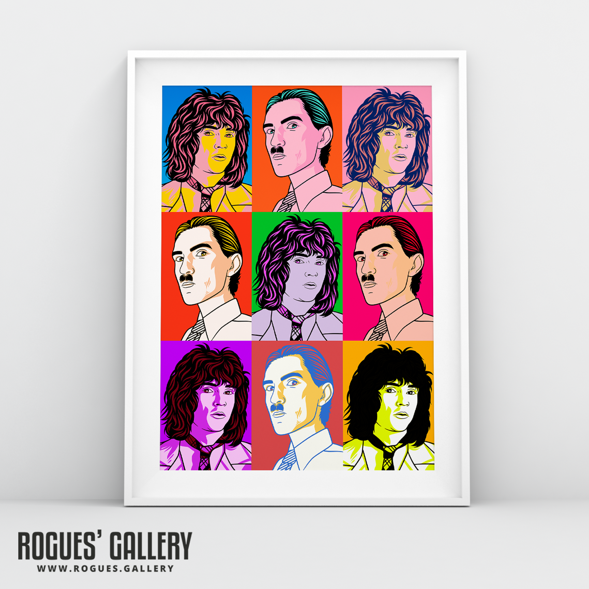 Sparks music pop art A3 print Russell Ron Mael