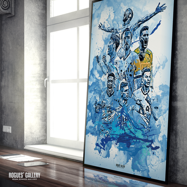 Tottenham Hotspur Harry Kane Loris Dele Squad Son Heung-min Spurs modern art A0 print