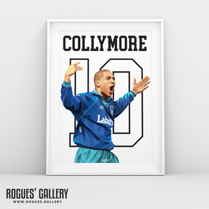 Stan Collymore Nottingham Forest Greatest striker A3 print legend 