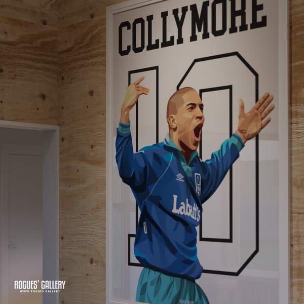 Stan Collymore Nottingham Forest Greatest striker A0 print legend 