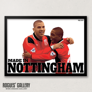 Stan Collymore Bryan Roy Nottingham Forest The City Ground Legends A3 Art Prints edits goals