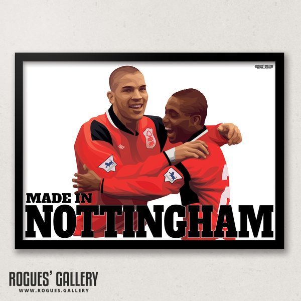 Stan Collymore Bryan Roy Nottingham Forest The City Ground Legends A3 Art Prints edits goals