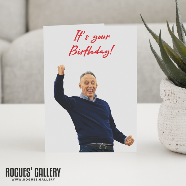 Steve Cooper Birthday Card Nottingham Forest coach NFFC City Ground