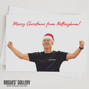 Steve Cooper Christmas card Nottingham Forest boss