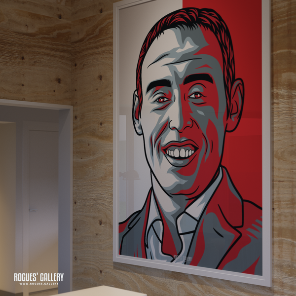 Steve Cooper Nottingham Forest boss head coach City Ground A0 icon print