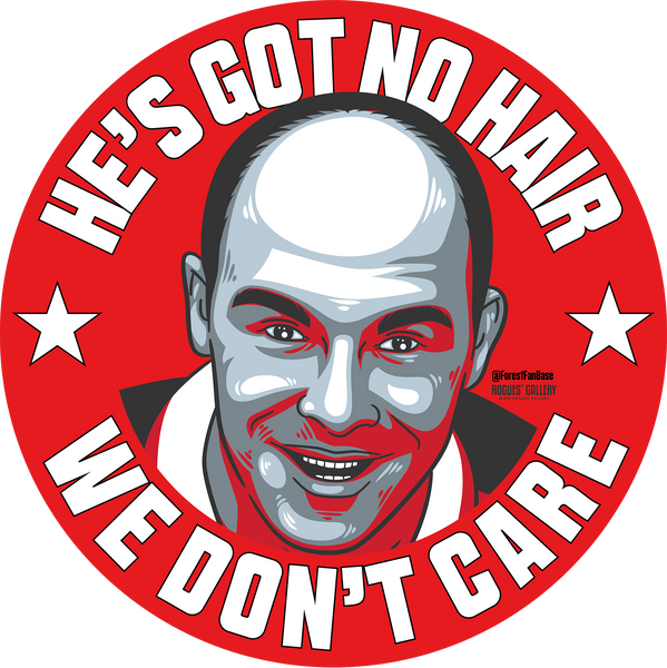 Steve Stone Stevie No Hair Nottingham Forest stickers NFFC