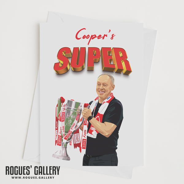 Super Stevie Cooper Greeting Card Birthday Father's Day Thank You