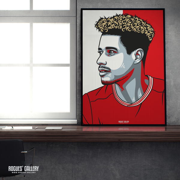 Lyle Taylor striker Nottingham Forest FC The City Ground NFFC A1 print
