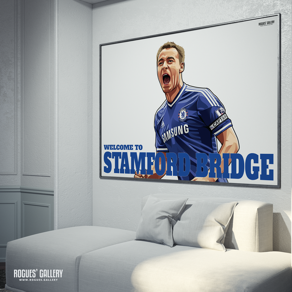 John Terry Chelsea Welcome To Stamford Bridge England defender captain limited edition poster