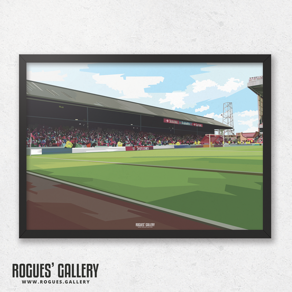 City Ground Old Trent End Nottingham Forest A3 print