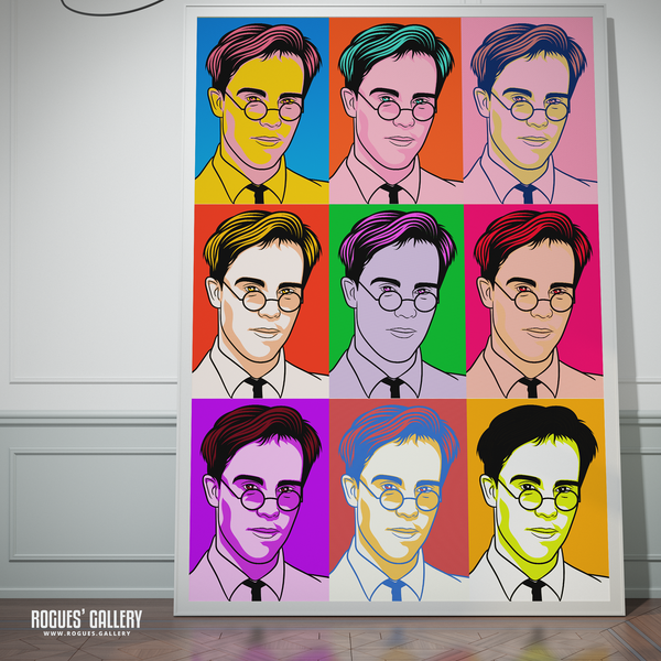 Thomas Dolby 80s music bright pop art poster