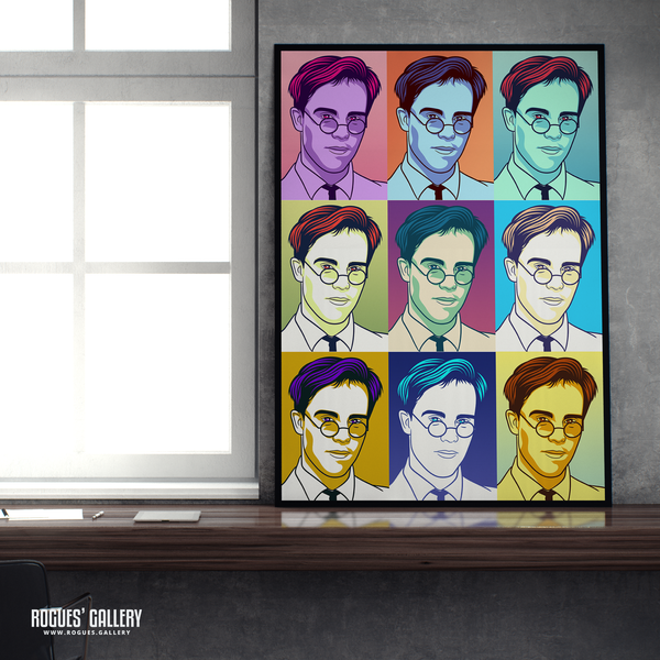 Thomas Dolby 80s music muted pop art A2 print
