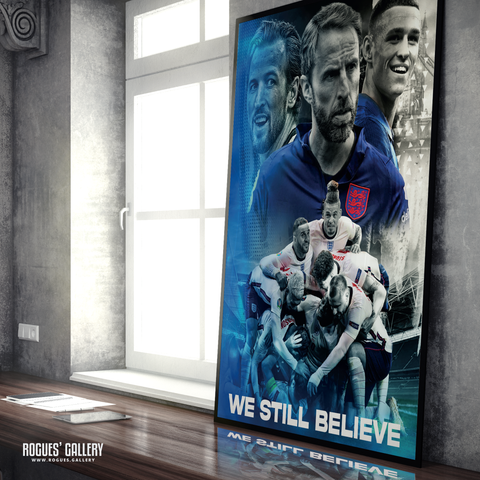 England Euro 2020 Concept poster memorabilia Southgate Kane Wembley huge poster Italy