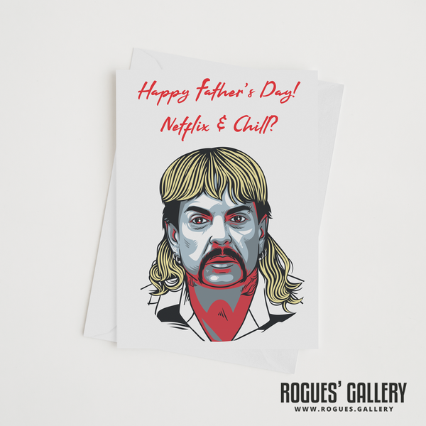 The Tiger King Joe Exotic Zoo Father's Day card Netflix