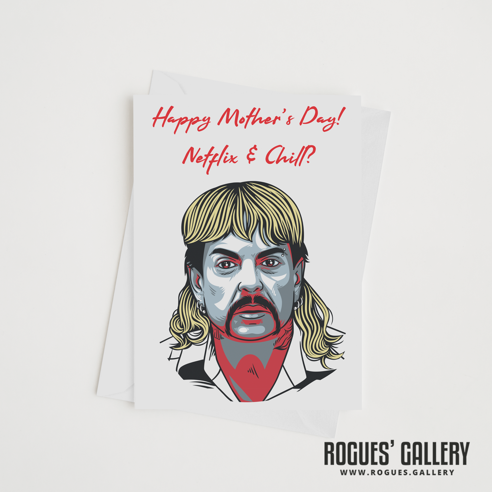 The Tiger King Joe Exotic Zoo Mother's Day card Netflix