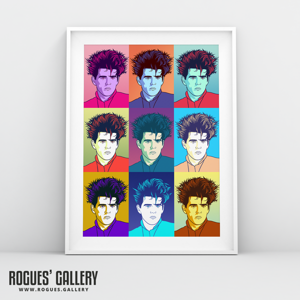 Tom Bailey The Thompson Twins pop art muted A3 print