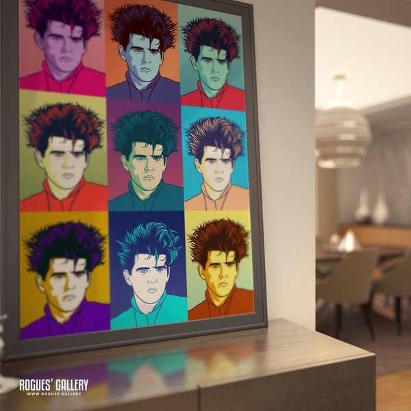Tom Bailey The Thompson Twins pop art muted A0 print