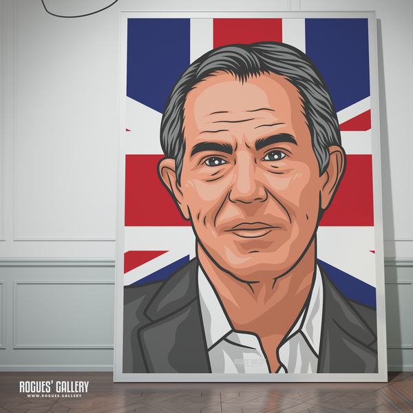 Tony Blair Labour Party former leader politics art A0 Union Jack