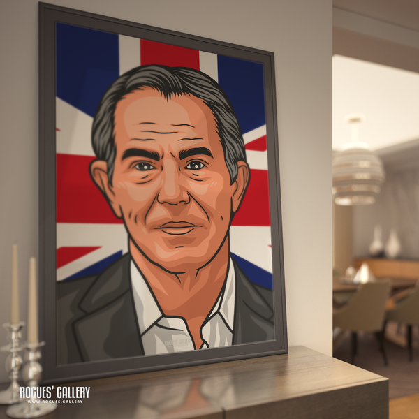 Tony Blair Labour Party former leader politics art A1 Union Jack