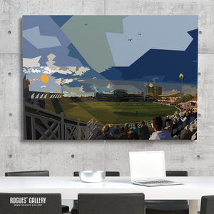Trent Bridge Cricket Ground Vitality Blast T20 County Cricket modern landscape A0 art print
