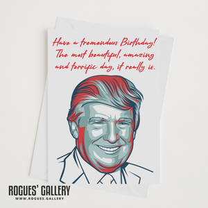 Donald J. Trump POTU tremendous Birthday Card USA President