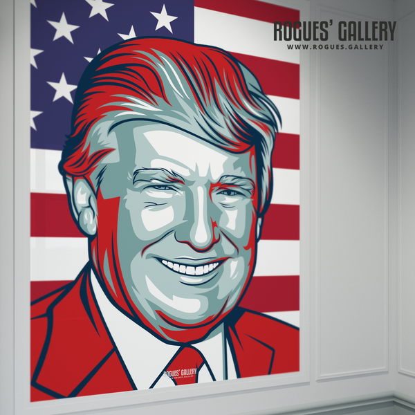 Donald Trump former POTUS American President edits USA Don A0 print ex