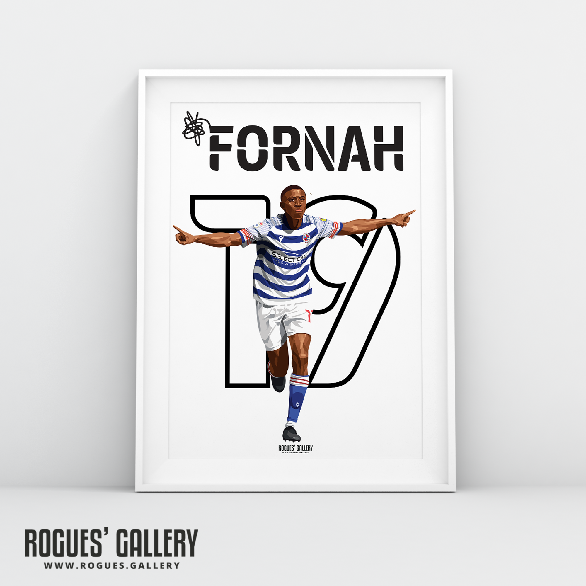 Tyrese Fornah Nottingham Forest Reading FC A3 print