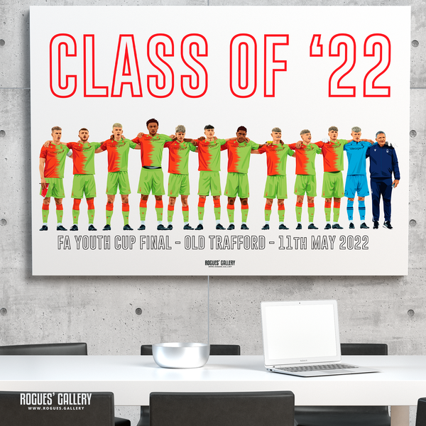 Nottingham Forest U18 Nigel Doughty Academy A0 print Old Trafford