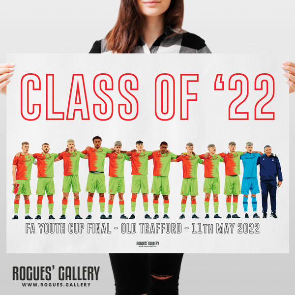 Nottingham Forest U18 poster signed memorabilia Nigel Doughty Academy Old Trafford