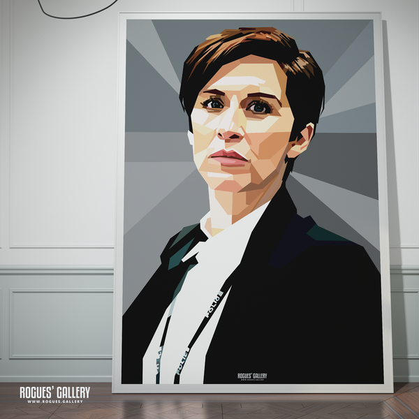 Vicky McClure Line of Duty star actress signed memorabilia poster rare BBC TV Show