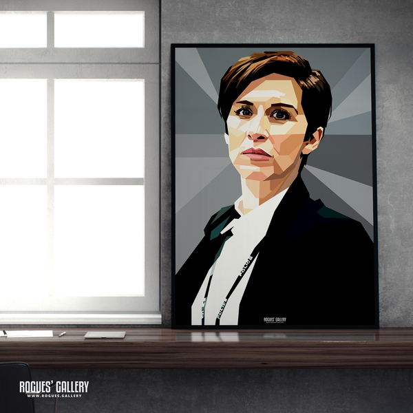 Vicky McClure Line of Duty actress BBC TV Show A2 art print