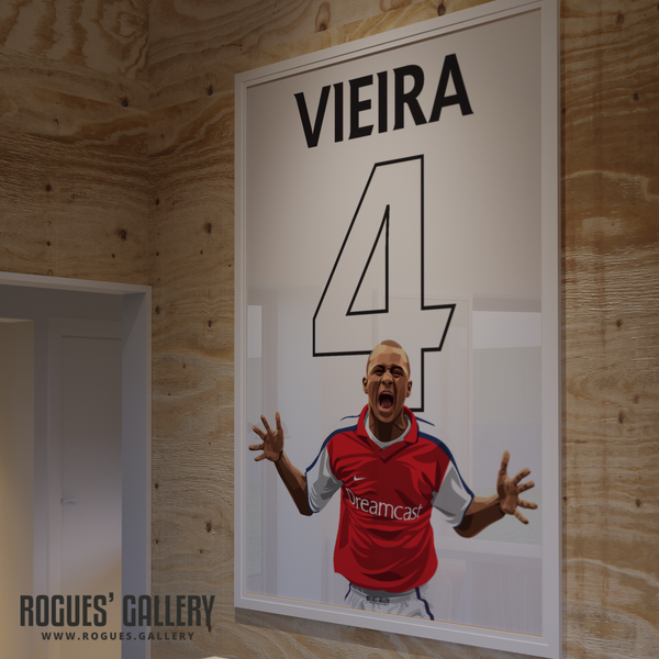 Patrick Vieira Arsenal A0 print
