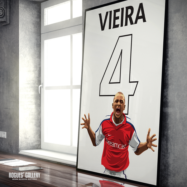 Patrick Vieira Arsenal A1 print