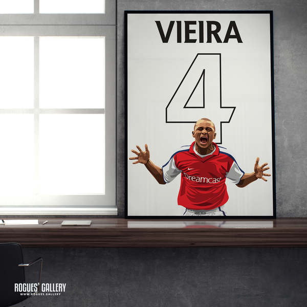 Patrick Vieira Arsenal A2 print