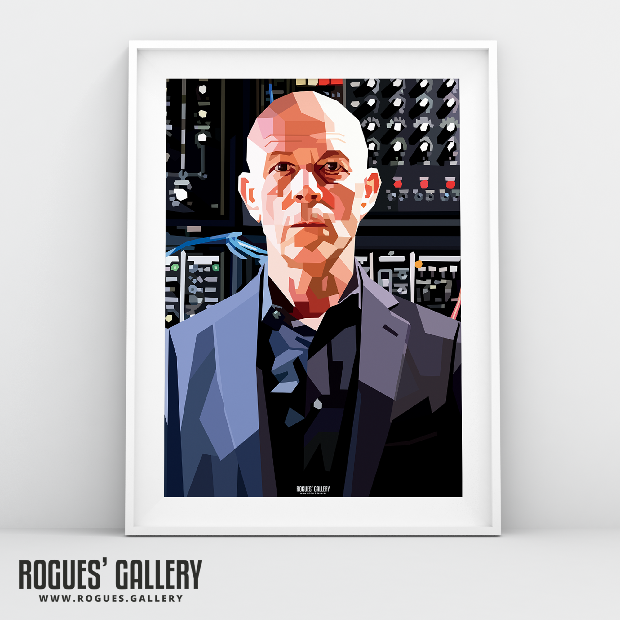 Vince Clarke Erasure synths A3 print modern art portrait