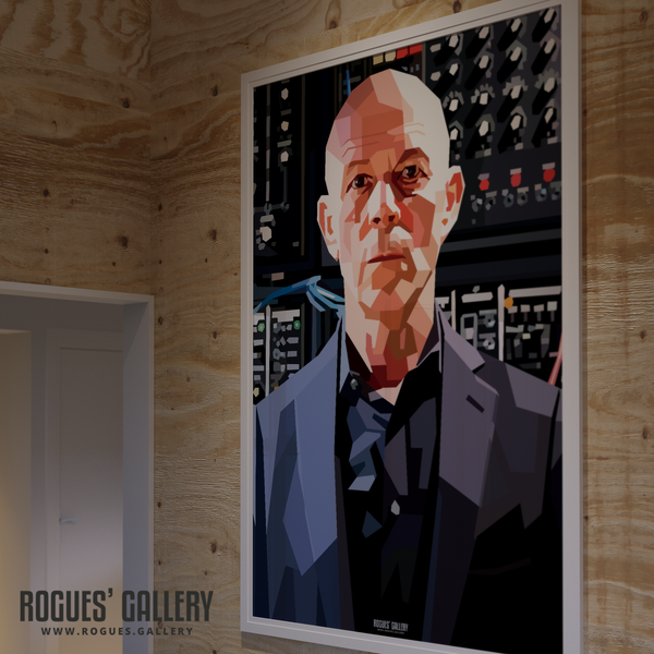 Vince Clarke Erasure synths A0 print modern art portrait