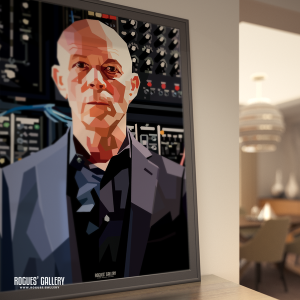 Vince Clarke Erasure signed memorabilia poster synths modern art portrait